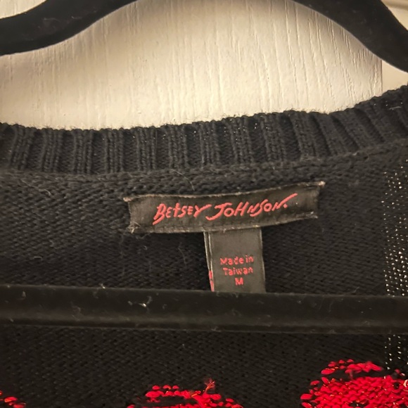 RARE Betsey Johnson Cardigan Size M - Picture 4 of 4